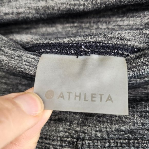Athleta Heather Gray Exercise Stretch Activewear Leggings Pants Size 2X - Picture 3 of 8
